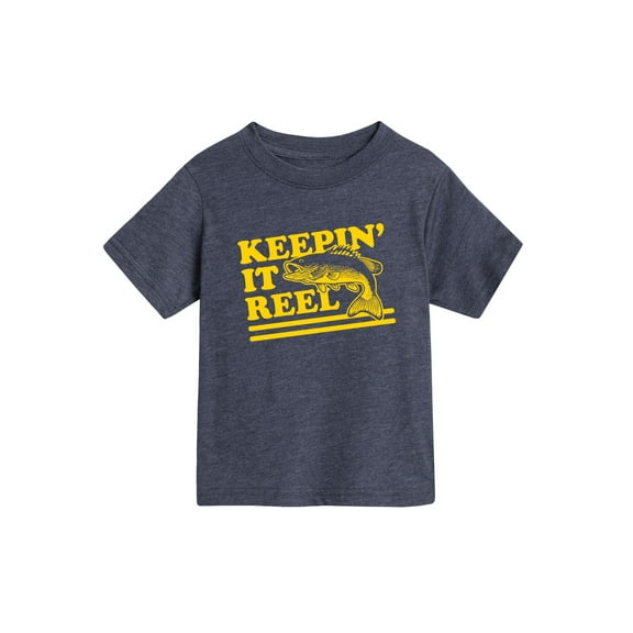 Instant Message - Keepin It Reel, Fish  - Toddler Short Sleeve Tee