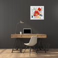 thumbnail image 3 of Caroline, Emma 26x26 White Modern Wood Framed Museum Art Print Titled - Indian Summer Bouquet I, 3 of 4