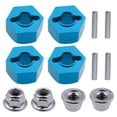 thumbnail image 1 of Vogacara RCGOFOLLOW aleación de aluminio fuerte rueda hexagonal montaje RC pieza de actualización adaptador para 1/10 Rc rueda hexagonal Kits de construcción modelo Azul, 1 of 6
