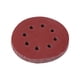 thumbnail image 1 of Discos de desbaste - 10 piezas 125 mm discos de lijado rojos de forma redonda con 8 orificios(180#), 1 of 3