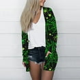 thumbnail image 6 of KSCYKKKD Casual Coat for Women Women's Casual Sweatshirts Halloween Coat Print Medium Length Cardigan Jacket Coat Army Green XL, 6 of 7
