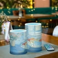 thumbnail image 3 of Yayeee Flameless Candles with Remote Flickering Battery Operated Multi Color Changing, Blue Goldfish, 3 of 7