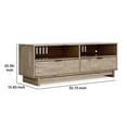 thumbnail image 5 of TV Stand with 2 Drawers and Panel Base Natural Brown - Saltoro Sherpi, 5 of 5