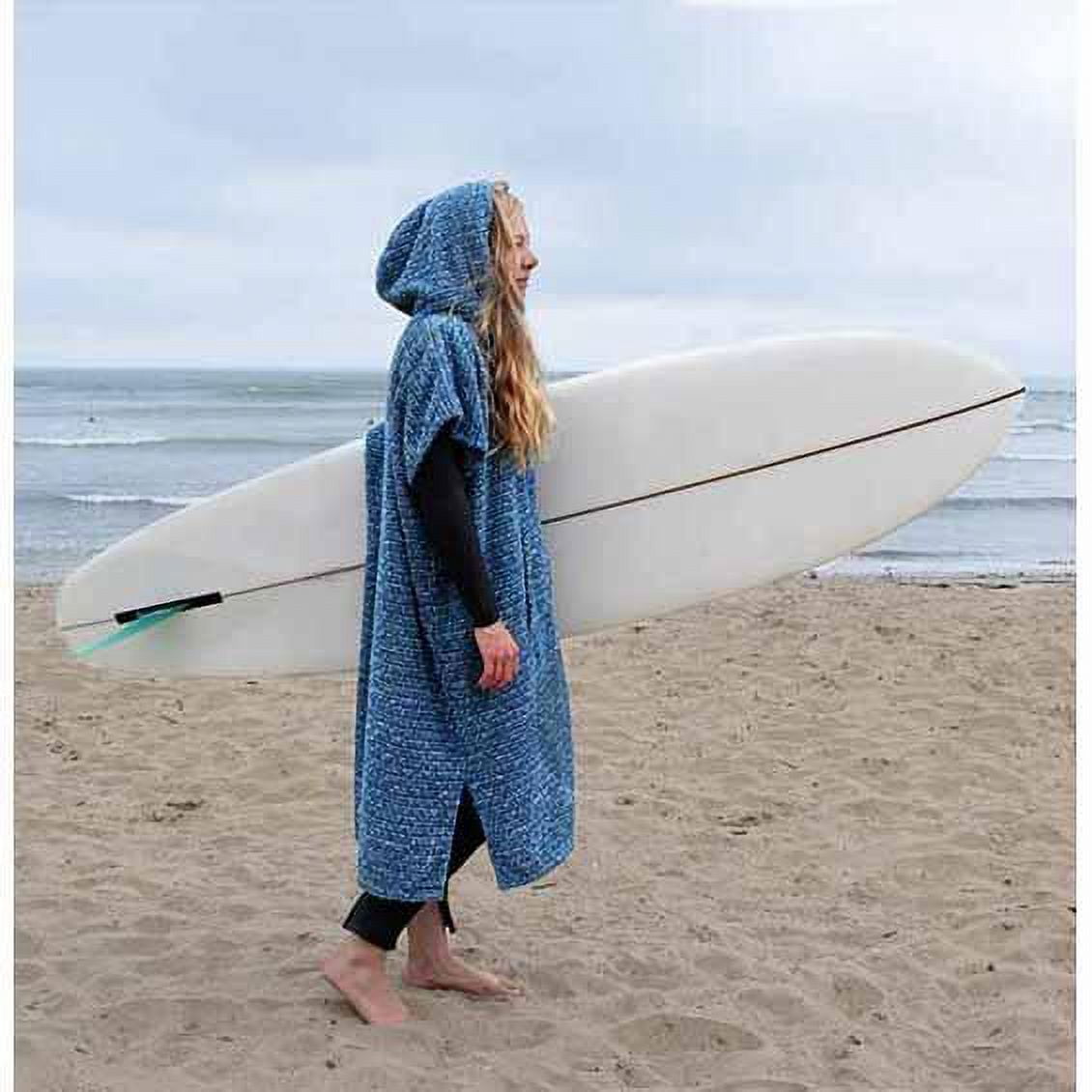 Poncho Uomo Surf Poncho Surf Nova Blue - Asciugamano Con Cappuccio 100% Cotone Turco Asciugamano Con Cappuccio Adulti - Foto 9