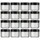 thumbnail image 1 of unbranded 20Ud Plásticos Para Cremas Envases Negros Transparentes Prácticos Para Viajes, 1 of 8
