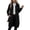 Black, variant on Women's Zip Up Hoodies Long Tunic Sweatshirts with Pockets Fleece Casual Long Sleeve Fall Jacket Coat