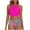 B-Hot Pink, variant on ZQUUVOU Women's 2 Piece Bikini High Waist Halter Padded Push Up Swimsuit (B-Hot Pink,S)