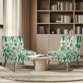 thumbnail image 4 of HELLHERO Non Slip Armless Accent Chair Cover Elastic Bottom Stain Protection Armless Accent Chair Protector for Vacation Home, Cactus, 4 of 8