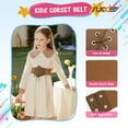 thumbnail image 4 of SUOSDEY Girls Corset Belt,Lace-up Kids Elastic Wide Belt for Dresses, 4 of 8