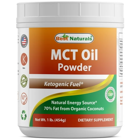 Best Naturals MCT Oil Powder 1 Pound - Ketosis Supplement (Medium Chain Triglycerides - Coconuts) for Ketone Energy - Easy to Digest - for Coffee, Smoothies & Hot
