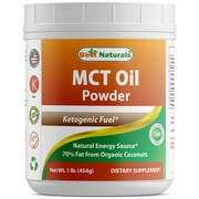 Best Naturals MCT Oil Powder 1 Pound - Ketosis Supplement (Medium Chain Triglycerides - Coconuts) for Ketone Energy - Easy to Digest - for Coffee, Smoothies & Hot Beverages!