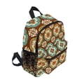 thumbnail image 2 of FORMRS School Backpack with Front Zippered Pocket 12" Student Travel Daypack, Retro Blossom Flower, 2 of 6