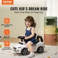 thumbnail image 2 of Toddler Ride On Push Car Ages 1 3 Sit to Stand Toy with Music Steering Wheel and Under Seat Storage White, 2 of 6