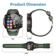 TOPVISION Smart Watch for Men Women, Fitness Tracker with 100+ Sport Modes for Android & iOS, Green