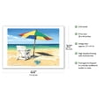 thumbnail image 2 of Surf Sand Summer - Beach Chair Ocean View - From an Original Color Painting by Scott Westmoreland - Fine Art Matte Paper Print (Unframed) 30x44in, 2 of 4
