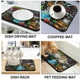 thumbnail image 4 of 2 Pack Dish Drying Mat Drying Mat for Kitchen Counter, Coffee Mat Coffee Maker Mat Dish Drying Mats for Kitchen Counter 19.5x12Inch Dish Drying Pad Ultra Absorbent and Non-Slip Coffee Machine Mat, 4 of 6