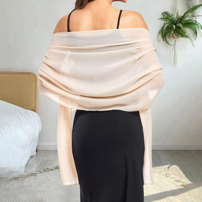 Uqiangy Evening Dress Shrug and Wraps Chiffon Scarf Chalinas Para