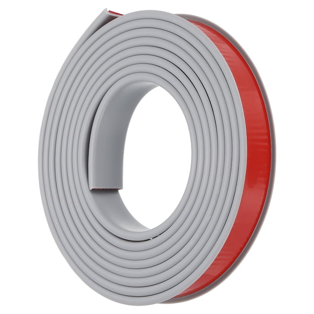 Uxcell TPE U-Shape Edge Banding, 7/8 Inch x 9.8ft Self Adhesive Flexible Veneer Edging Trim Edge Protector, Grey