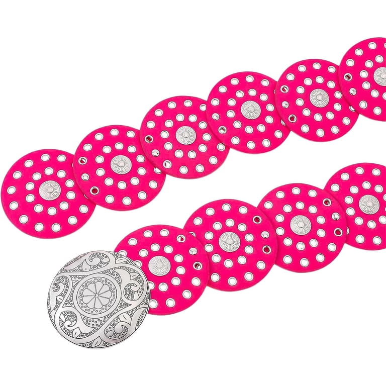 Wide disc pink belt Amazon.com: Women Fashion Pink Color Wide Elastic Waistband  main image 2