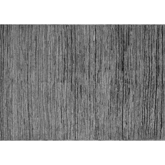 Ahgly Company Indoor Rectangle Abstract Gray Modern Area Rugs, 3' x 5'