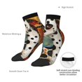 thumbnail image 6 of Rocae Abstract Dalmatian Art for Premium Adult Socks,Comfortable, Breathable, and Durable Socks, Perfect for Everyday Wear, 6 of 7