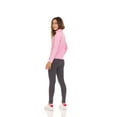 thumbnail image 6 of Pink Angel Girls’ 5-Pack Leggings – 2 Black, 1 Gray, 1 Heather Gray, 1 Pink – Soft Cotton Stretch Pants for School, Play and Everyday Wear, 6 of 11