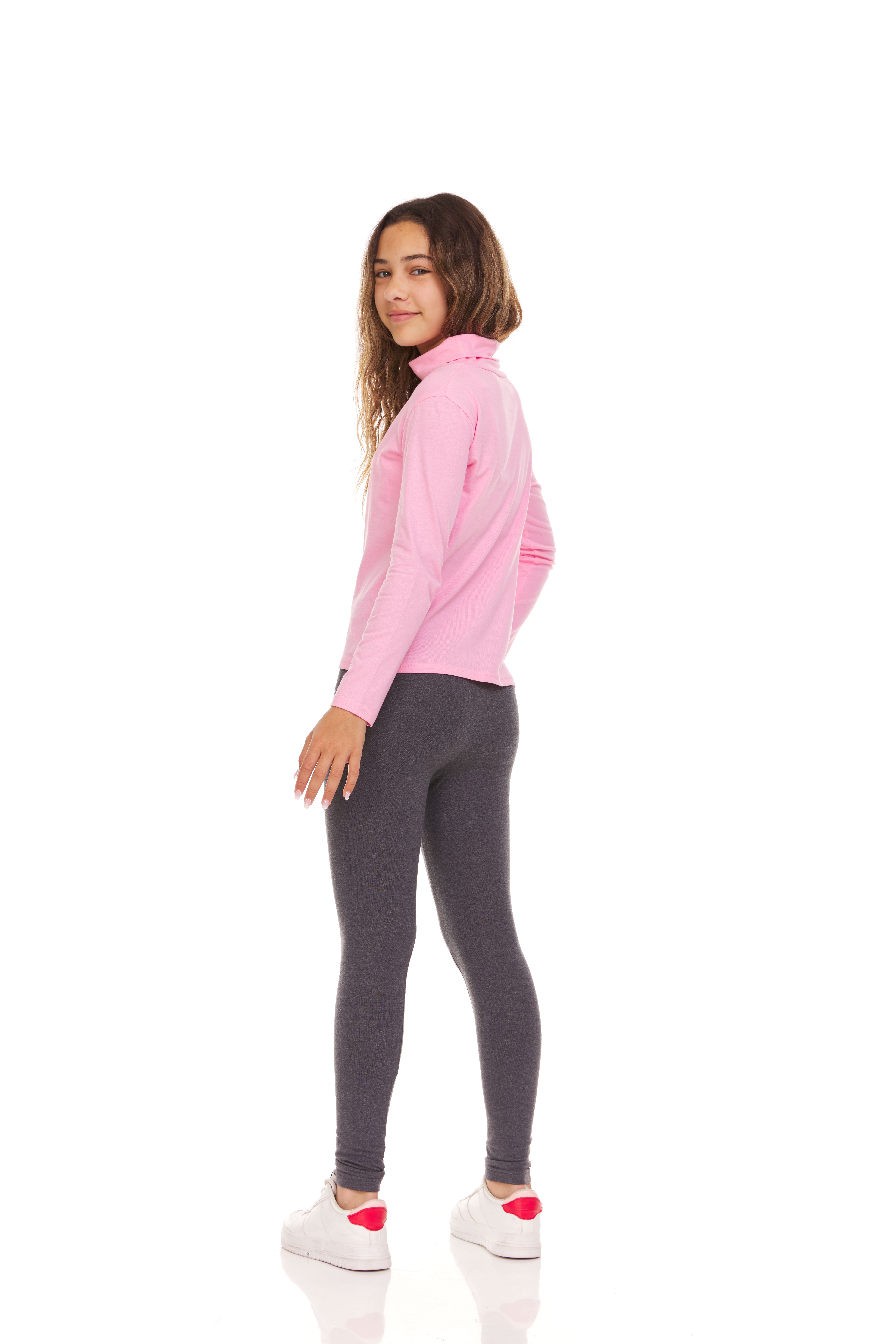 Pink Angel Girls' Cotton Stretch Leggings, 5-Pack photo 6