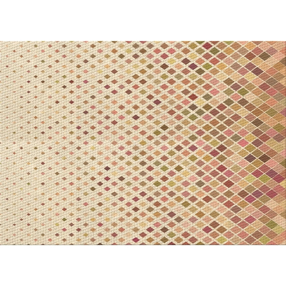 Ahgly Company Indoor Rectangle Patterned Golden Blonde Gold Area Rugs, 8' x 12'