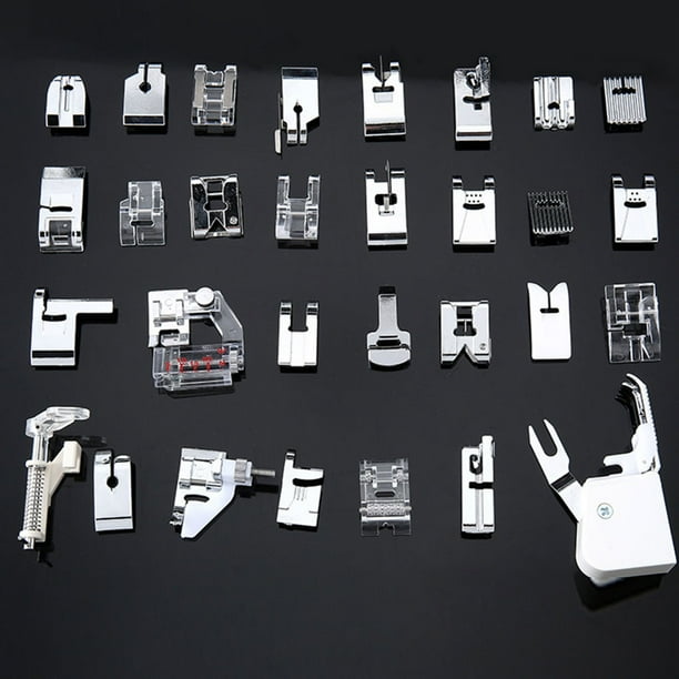 ShawFly Home Machine à Coudre Accessoires De Pied-de-biche 32 Pièces Ensemble Pied-de-biche Multifonction Pied-de-biche Combinaison Combinaison Générale Pied-de-biche Ensemble