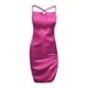 thumbnail image 4 of Vestido sexy con tirantes para mujer: diseño liso con cordones, tirantes ajustables, para uso informal diario/de noche., 4 of 5