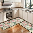 thumbnail image 3 of Kitchen Rugs Sets Of 2,Pioneer Flower Floral Print Pattern Anti Fatigue Kitchen Mat Rugs Non Slip Washable,Decorative Kitchen Floor Mats for Kitchen,Sink,Laundry,17"x47"+17"x47", 3 of 5