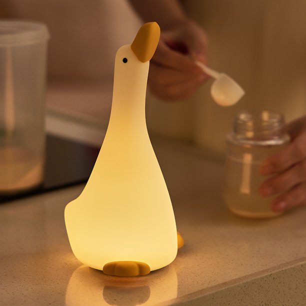 Luz Nocturna Kawaii de dibujos animados para niños, perro, gato, pato recargable por USB, lámpara de noche, decoración de dormitorio, regalo de cumpleaños y Navidad, nuevo