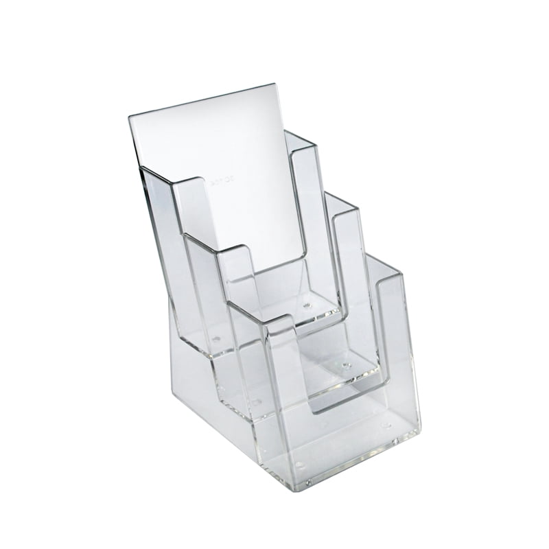 Azar Displays 252033 ThreeTier TriFold Brochure Holder, Acrylic Boxes