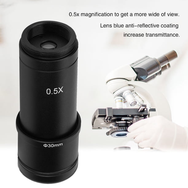 Adaptador 0.5X CMount ANGGREK 30/30.5mm Para Cámara CCD De Microscopio