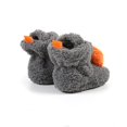 thumbnail image 5 of Baby Pumpkin Slippers, Warm Fuzzy Newborn Booties for Boys Girls, Soft Sole Infant Walking Shoes, Halloween Winter Cozy Crib Shoes, 5 of 6