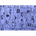 thumbnail image 1 of Ahgly Company Machine Washable Indoor Rectangle Abstract Blue Modern Area Rugs, 3' x 5', 1 of 4