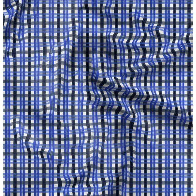 Soimoi Rayon Fabric Gingham Check Fabric Prints By Yard 42 Inch Wide