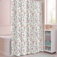 thumbnail image 5 of Shower Curtain Pink Daisy Green Leaf Shower Curtains for Bathroom Decor, Waterproof Polyester Shower Curtain Set with Hooks, Extra Long 72" x 84" Spring Floral Plant, 5 of 9