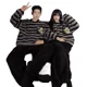 thumbnail image 5 of Otoño Invierno Popular pareja franela Coral polar pijamas mujeres hombres ropa de casa conjunto de calcetines para las estaciones frías, 5 of 5