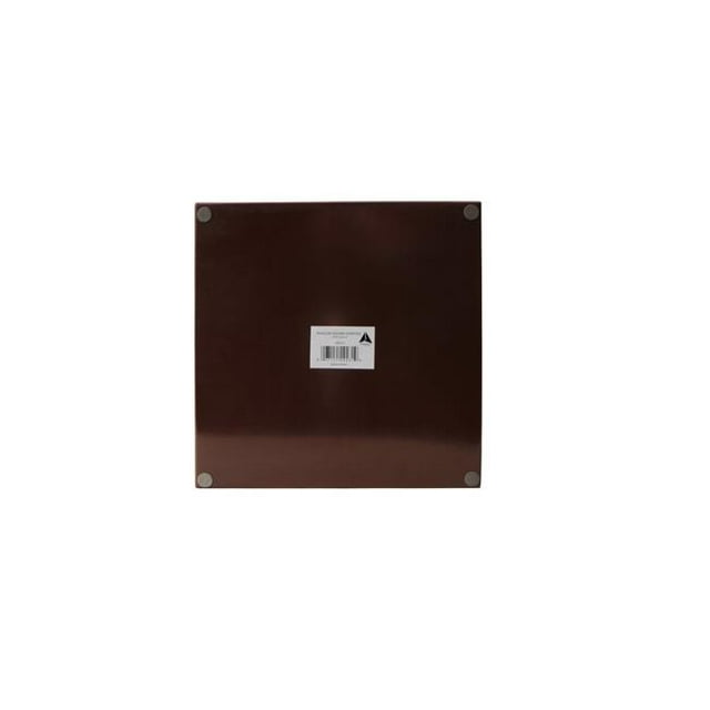 Algreen Products 29231 Jardinière Carrée en Acier Inoxydable - Expresso - 14 x 14 x 3 Po.