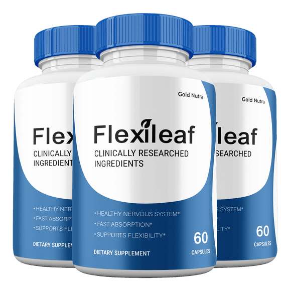 (3 Pack) FlexiLeaf Capsules, Flexi Leaf Supplement, Advanced Maximum Strength Pills Nerve Health 