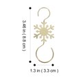 thumbnail image 3 of Jiyike 10pcs Christmas Hanging Hooks Xmas Ornament Hooks Festival Stocking Hangers Metal Hooks, 3 of 10