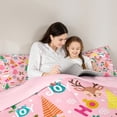 thumbnail image 5 of Castle Fairy 3-Piece Full Size Comforter Set, Santa and Snowman Christmas Print, 5 of 8