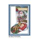thumbnail image 4 of Kit de punto de cruz estampado de serie de medias de Navidad, patrón de dibujos animados, 14CT, 11CT, juego de artesanía de bordado, regalo de costura, 4 of 4
