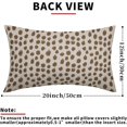 thumbnail image 4 of Brown Cream Pillow Covers 12x20 Set of 2 Boho Design Polka Dot Throw Pillows Modern Brush Strokes Print Decorative Pillowcase Lumbar Cushion Cover Linen Case for Home Sofa Couch Bed, 4 of 6