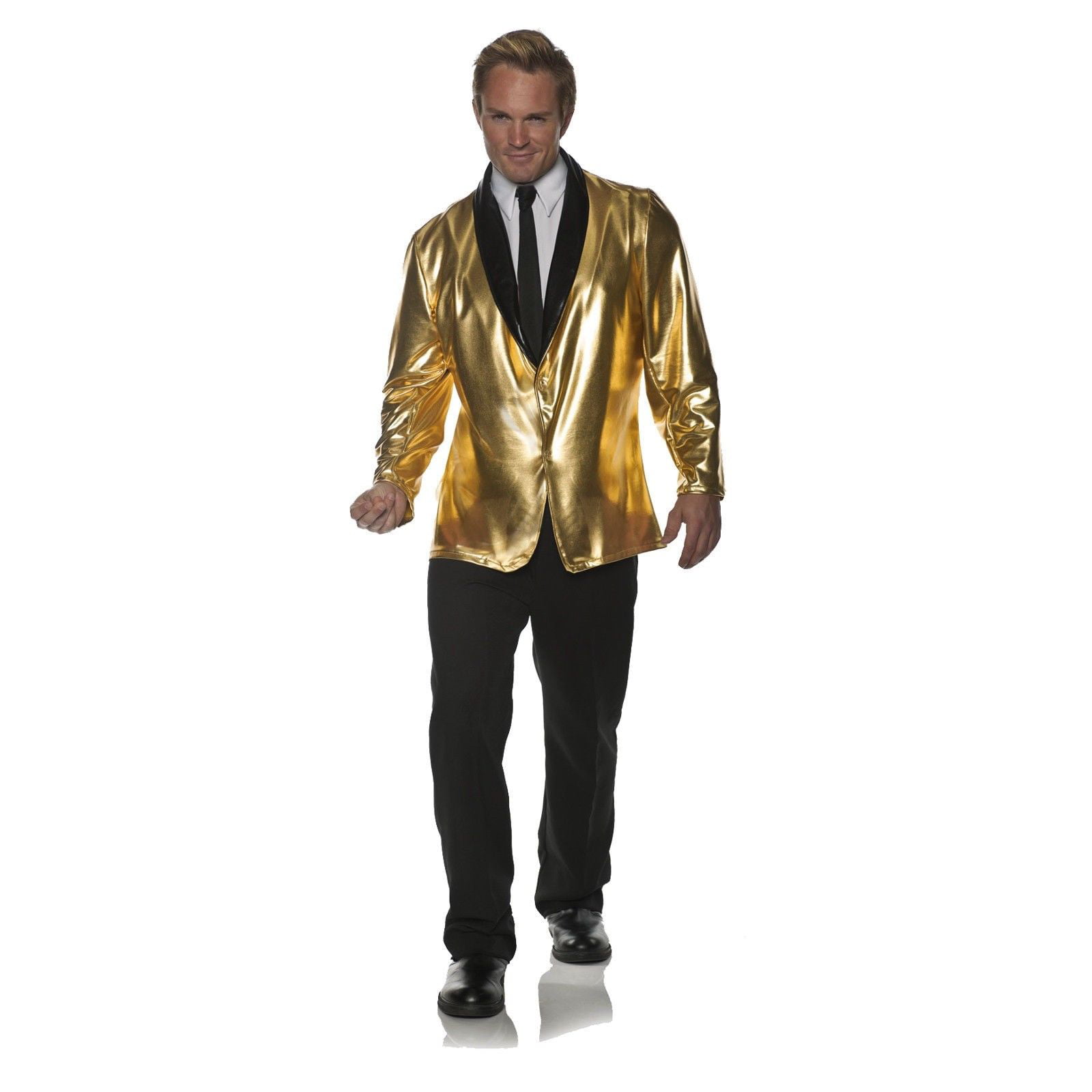 Nifty 1950s 50s Doo Wop Metallic Gold Jazz Jacket Men's Adult Sizes STD ...