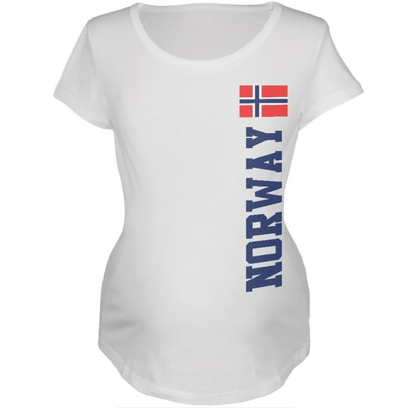 World Cup Norway White Womens Soft Maternity T-Shirt - 2X-Large