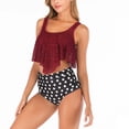 thumbnail image 3 of Traje de baño de 2 piezas para mujer, trajes de baño para mujer, bikini de dos piezas con espalda descubierta y vendaje, conjunto de ropa de playa para mujer, 3 of 4