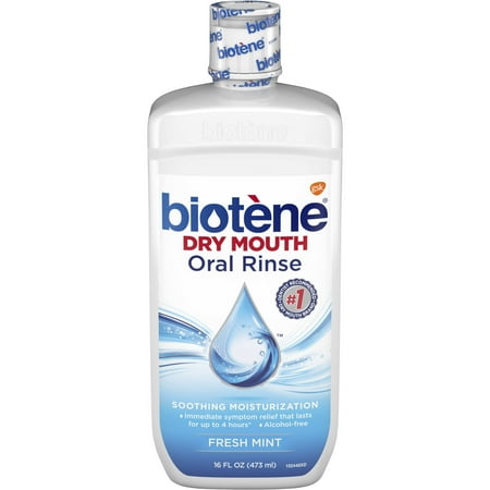 Biotene Fresh Mint Mouthwash for Dry Mouth Relief, 16 ounce