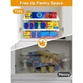 thumbnail image 3 of Foil and Plastic Wrap Organizer, Expandable Kitchen Pantry Storage, Adjustable Cabinet Rack for Kitchen Organization, 3 of 4